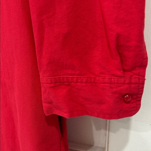 Tuckernuck Pomander Place Cotton Popover Polly Dress in Poppy Red - Medium - Picture 10 of 15